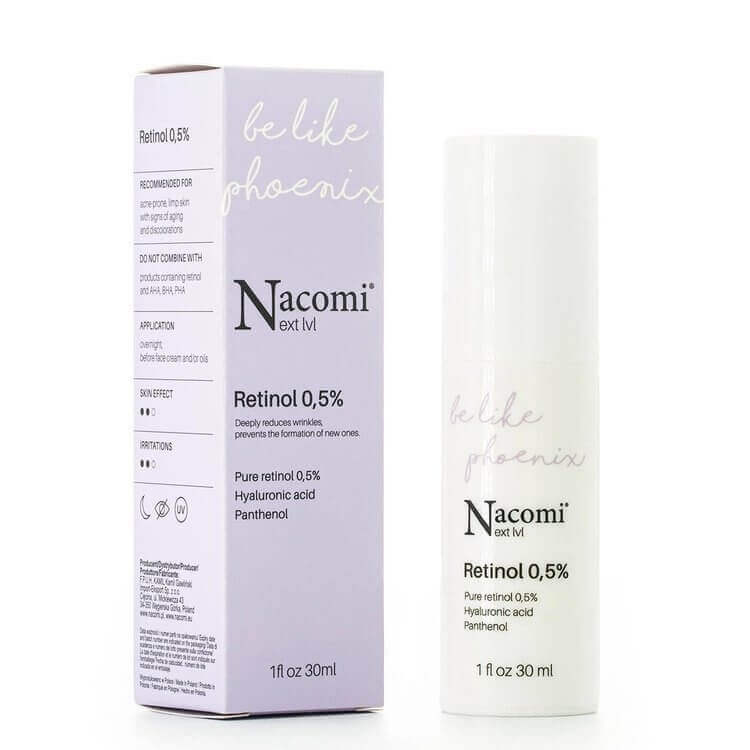 Nacomi Next Level Serum do twarzy Retinol 0,25%, 0,5% i 1%