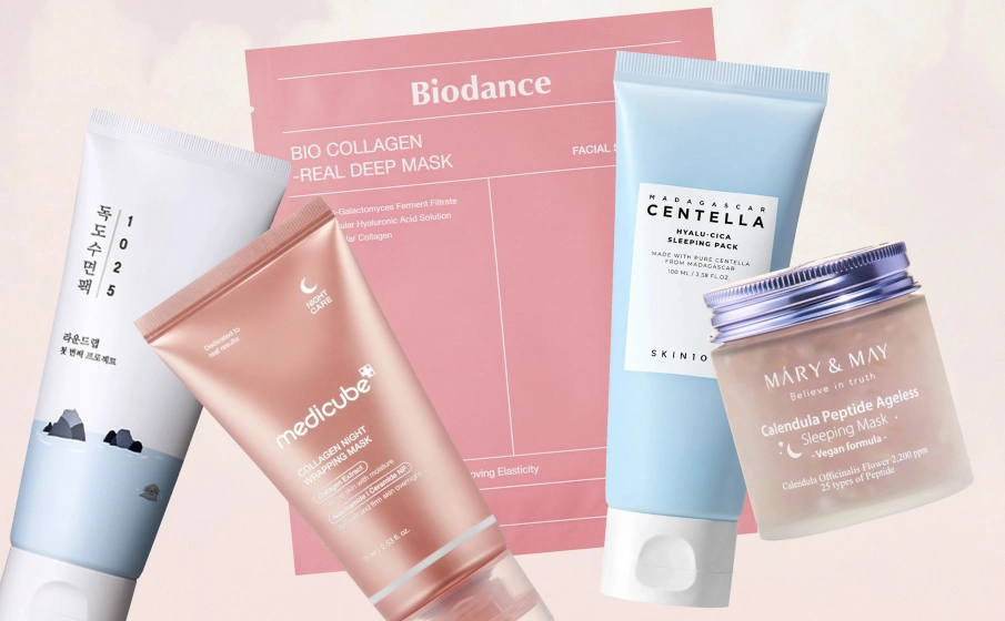 Najlepsze koreańskie maseczki na noc do twarzy ||