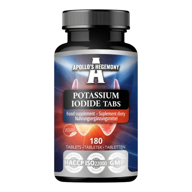 Apollo's Hegemony Potassium Iodide Tabs suplement diety 180 kapsułek ...