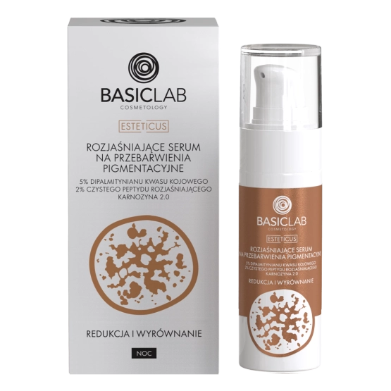 BasicLab Rozjaśniające serum na przebarwienia pigmentacyjne