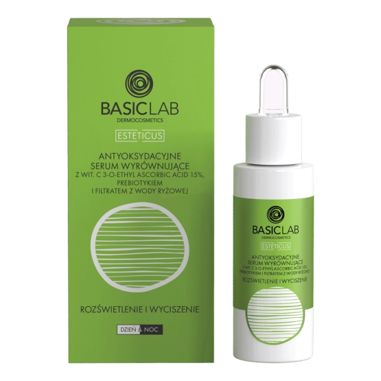 BASICLAB Antyoksydacyjne serum wyrównujące z wit. c 15%