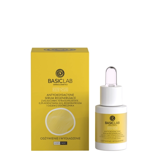 BasicLab Serum antyoksydacyjne z Ascorbyl Tetraisopalmitate 6% i Koenzymem Q10 0,5%