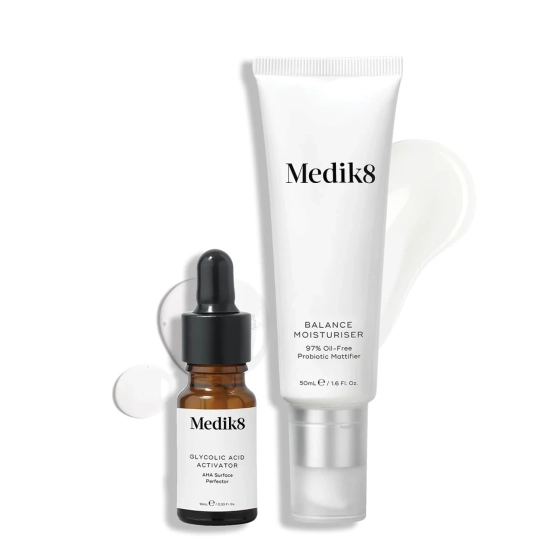 Medik8 Balance Moisturiser with Glycolic Acid Activator