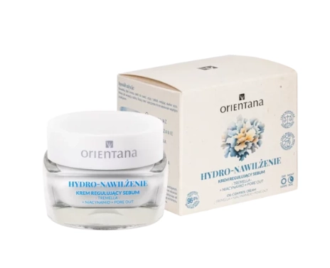 8. Orientana Hydro Nawilżenie Lekki krem do cery mieszanej z ekstraktem z grzyba tremella