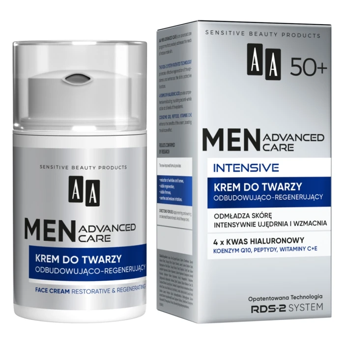 AA MEN ADVANCED CARE INTENSIVE 50+ Krem odbudowująco-regenerujący ...