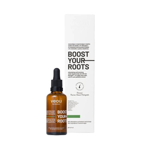 Veoli Botanica BOOST YOUR ROOTS stymulująco-rozgrzewająca wcierka wodna do skalpu