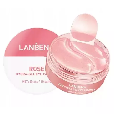 Lanbena Nawilżające żelowe płatki pod oczy ROSE 