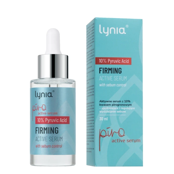 Lynia PIRO Aktywne serum z 10% kwasem pirogronowym – ujędrniające i regulujące sebum