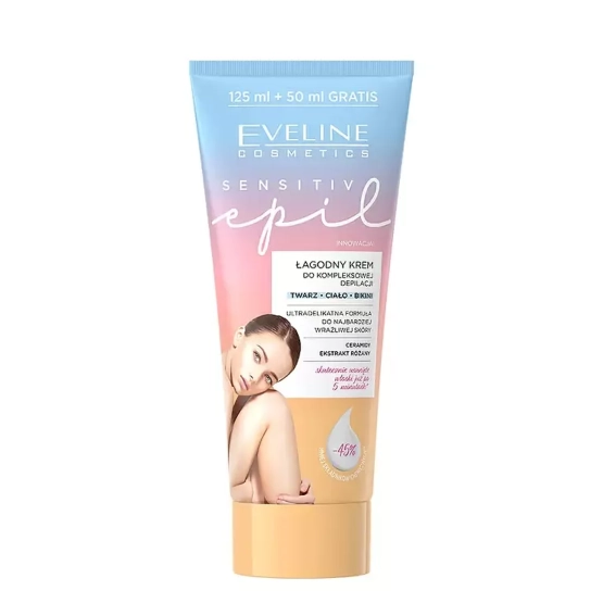 Eveline Cosmetics Sensitive Epil Łagodny krem do kompleksowej depilacji