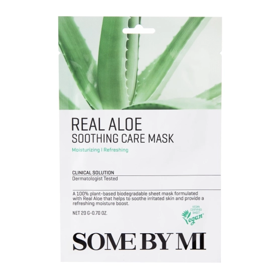 Some By Mi Real Aloe Soothing Care Mask - Łagodząca Maska w Płachcie z aloesem