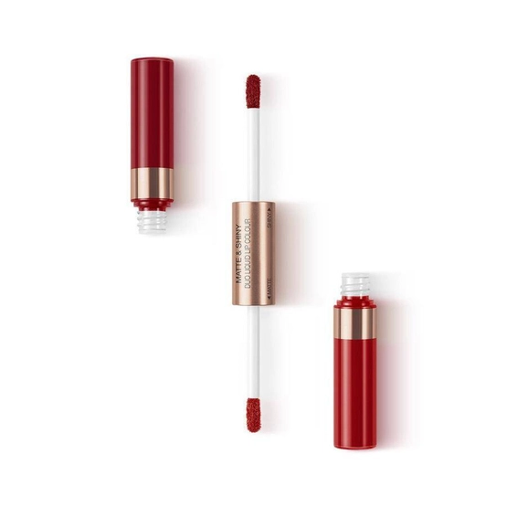 #6 Kiko Milano Matte & Shiny Duo Liquid Lip Colour pomadka w płynie o podwójnym wykończeniu 05 Red Or Red