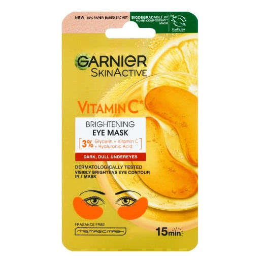 Патчи для кожи под глазами Garnier Skin Naturals Vitamin C осветляющие, 1 пара, 5 г — фото 2