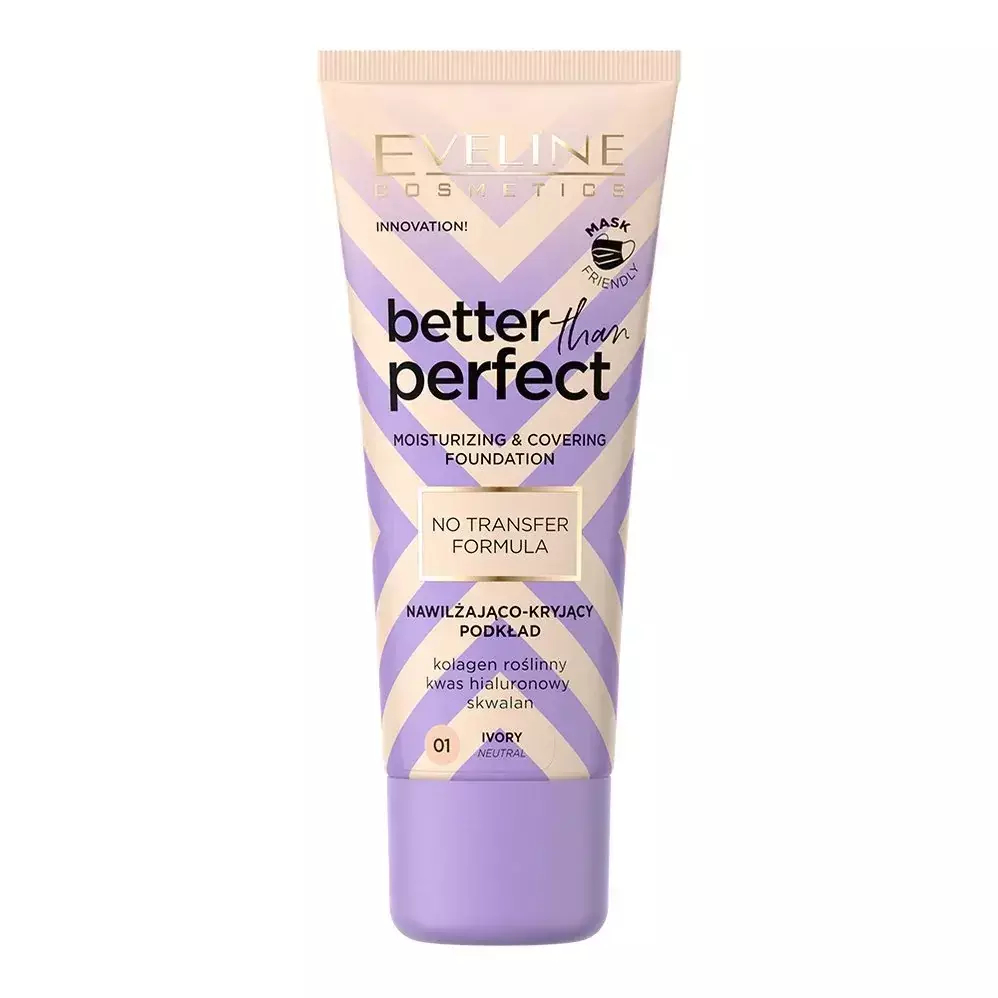 Eveline Cosmetics BETTER THAN PERFECT Nawilżająco-kryjący podkład 01