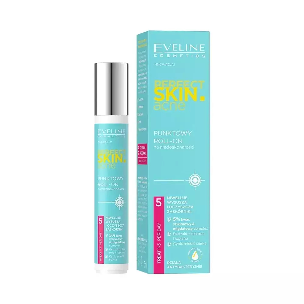 Eveline Cosmetics PERFECT SKIN ACNE Punktowy roll-on na niedoskonałości 15ml