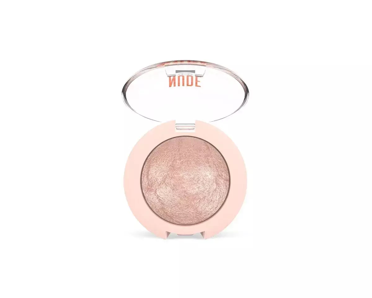 Golden Rose Pearl Baked Eyeshadow - Nude Look Wypiekany perłowy cień do powiek 01