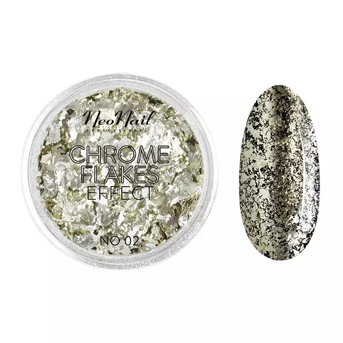 NeoNail Pyłek Chrome Flakes Effect No. 02