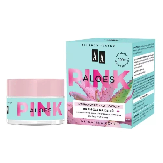 AA Aloes Pink krem intensywnie nawilżający żelowy na dzień