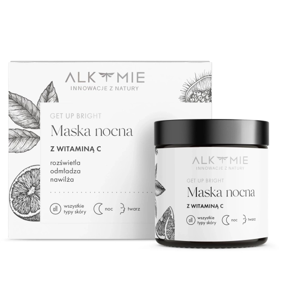 #2 Alkmie Get up bright Maska nocna z witaminą C