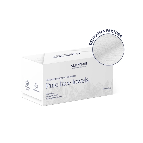 ALKMIE PURE FACE TOWELS Jednorazowe ręczniki do twarzy