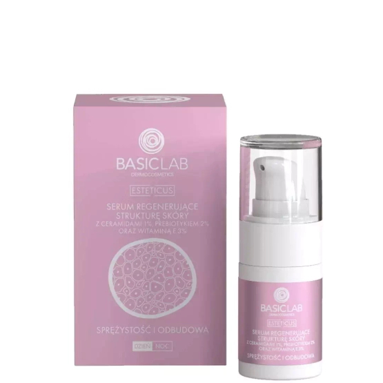 BASICLAB Serum regenerujące z ceramidami 1% i prebiotykiem 2%