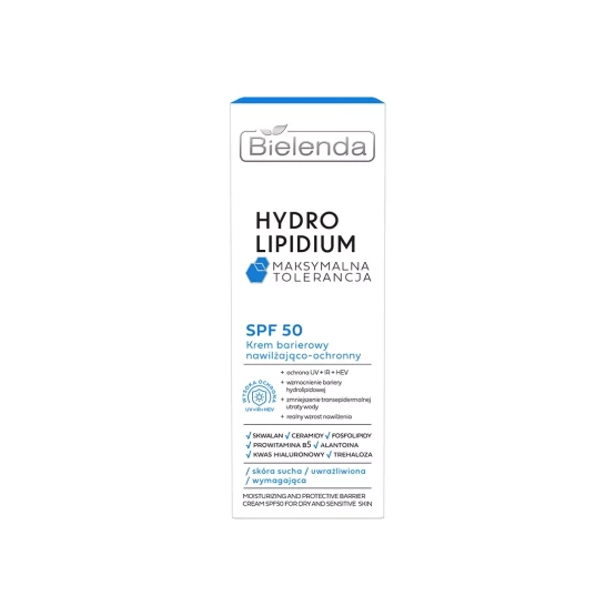 BIELENDA HYDRO LIPIDIUM Krem barierowy nawilżająco-ochronny SPF50