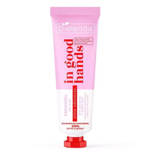 Bielenda IN GOOD HANDS Kremożel do rąk silnie odżywczy 25% gliceryny + masło shea