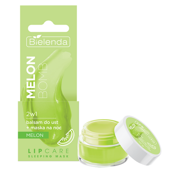 BIELENDA LIP CARE SLEEPING MASK melon bomb 2w1 balsam do ust + maska na noc melon