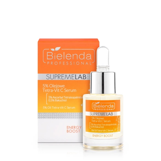 BIELENDA PROFESSIONAL SUPREMELAB Energy Boost 5% Olejowe Tetra-Vit C Serum