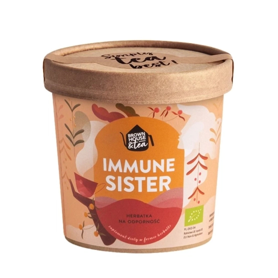 BROWN HOUSE & TEA Immune Sister – herbatka ziołowa - suplement diety NA ODPORNOŚĆ