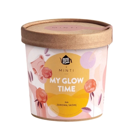 BROWN HOUSE & TEA x MINTI Shop My Glow Time – suplement diety w formie herbatki na zdrową skórę