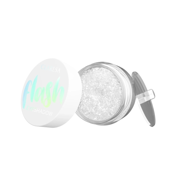 CLARESA Iskrzący Cień do powiek Flash Snow Queen 01
