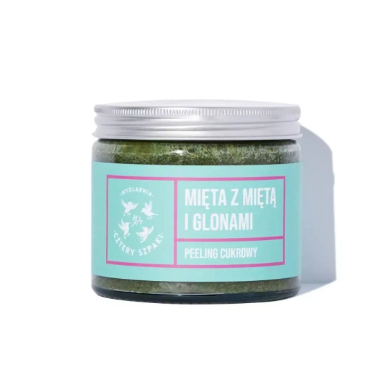 Cztery Szpaki Peeling do ciała Mięta z Miętą i Glonami 250g