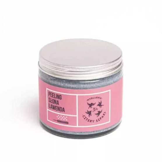 CZTERY SZPAKI Peeling do ciała Słona lawenda