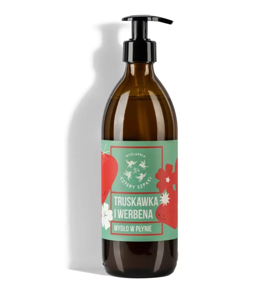 CZTERY SZPAKI mydło w płynie Truskawka i werbena