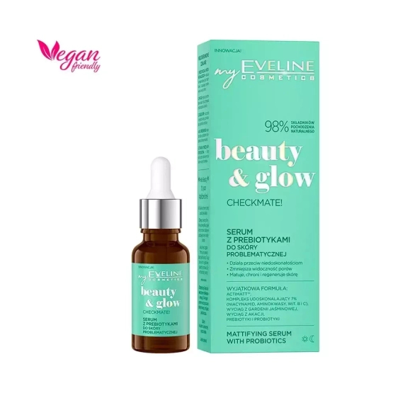 EVELINE COSMETICS BEAUTY&GLOW Serum z prebiotykami do skóry problematycznej