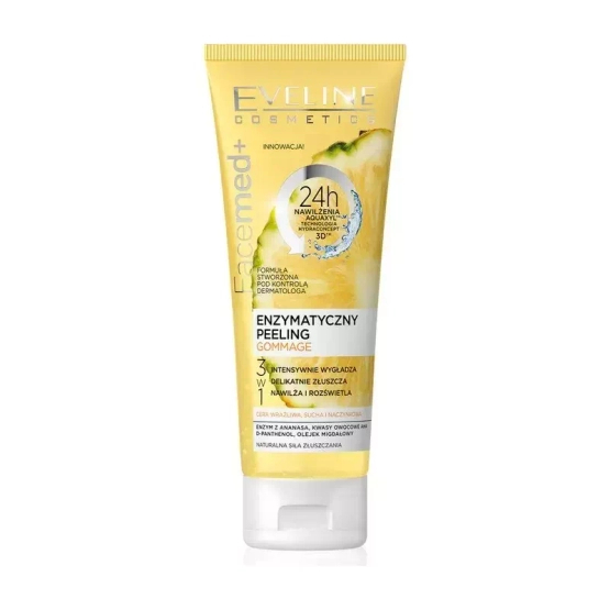 EVELINE COSMETICS Facemed + Enzymatyczny peeling Gommage 3w1 Ananas