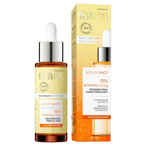 Eveline Cosmetics SERUM SHOT Kuracja 15% witaminy C + Cg