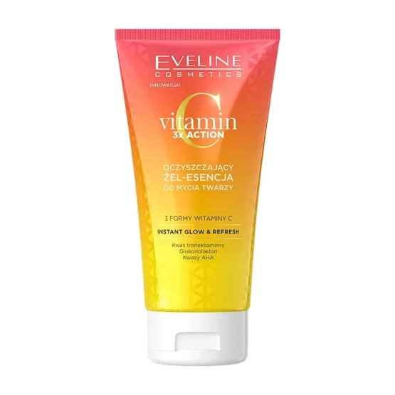 EVELINE COSMETICS VITAMIN C 3X ACTION Oczyszczający żel-esencja do mycia twarzy