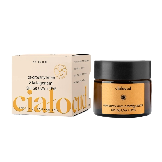 FLAGOLIE Ciałocud Całoroczny krem z kolagenem SPF 50 UVA + UVB 