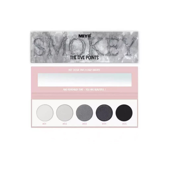 MIYO Five Points Palette Paleta cieni do powiek No. 02 Smokey