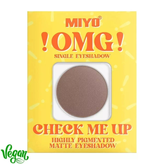 MIYO Omg! Check Me Up Highly Pigmented Matte eyeshadow Cień do powiek No.14 Brownie