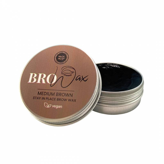 #8 Mexmo BroWax Mydełko do brwi z kolorem Medium Brown