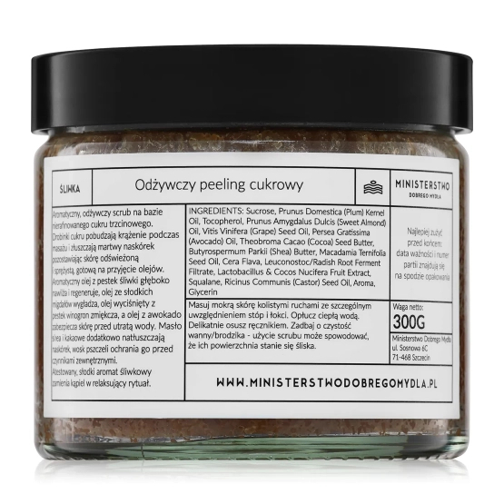 MINISTERSTWO DOBREGO MYDŁA Peeling do ciała ŚLIWKA