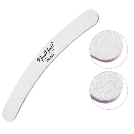 NEONAIL Pilnik szary banan 100/180