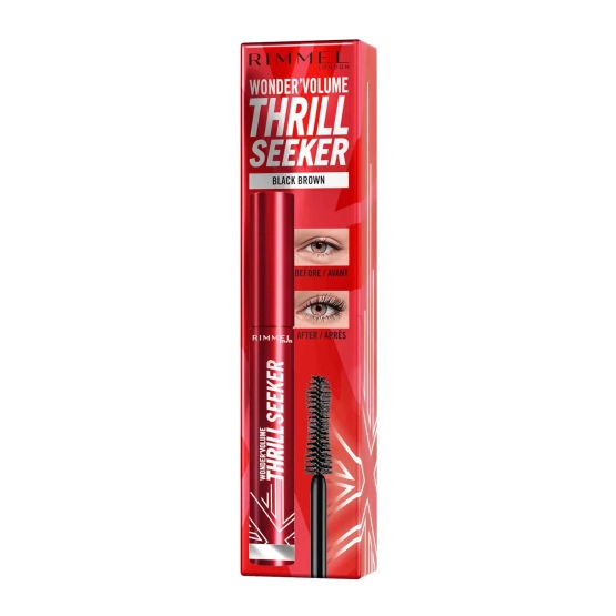 4. Tusz do rzęs Rimmel Wonder’Volume Thrill Seeker 002 Black brown