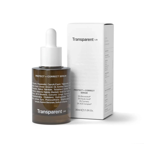 TRANSPARENT LAB Protect + correct serum – serum antyoksydacyjne 