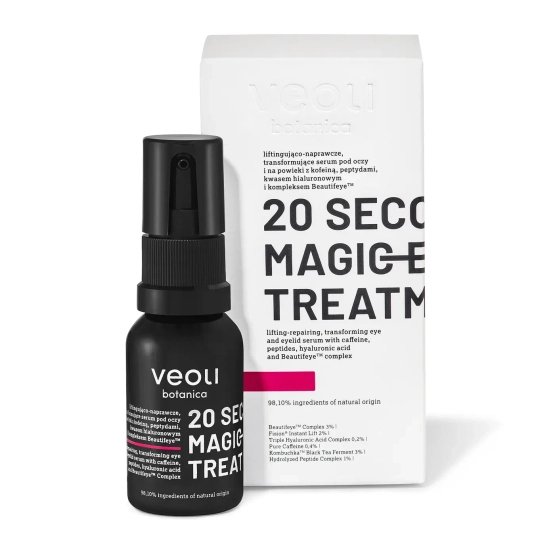 VEOLI BOTANICA 20 Seconds Magic Eye Treatment Liftingująco-naprawcze, transformujące serum pod oczy i na powieki