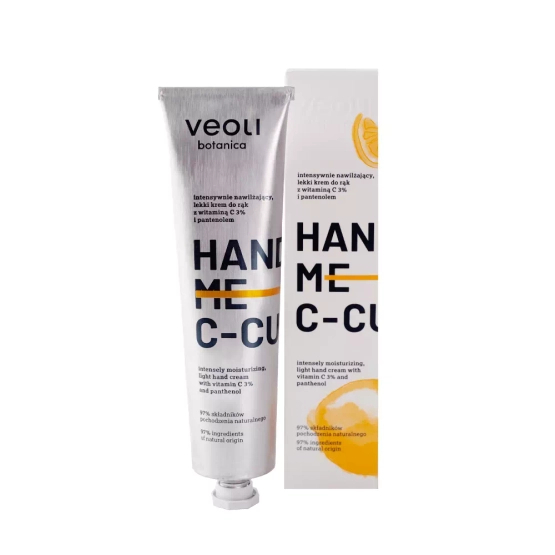 VEOLI BOTANICA Intensywnie nawilżający, lekki krem do rąk z witaminą C 3% i pantenolem HAND ME C – CURE