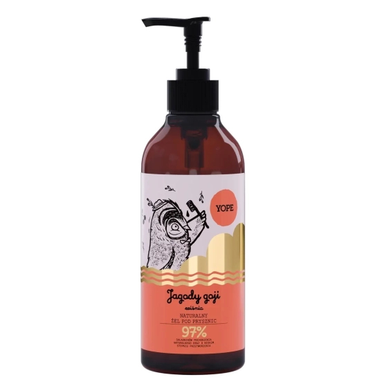 YOPE Naturalny żel pod prysznic Jagody goji i wiśnia