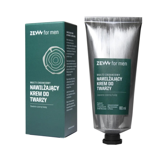 ZEW FOR MEN Krem nawilżający do twarzy multi-zadaniowy z czarną hubą